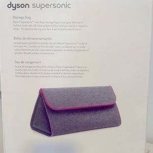 Dyson Storage Bag for Dyson Supersonic- Gray/Fuchsia New